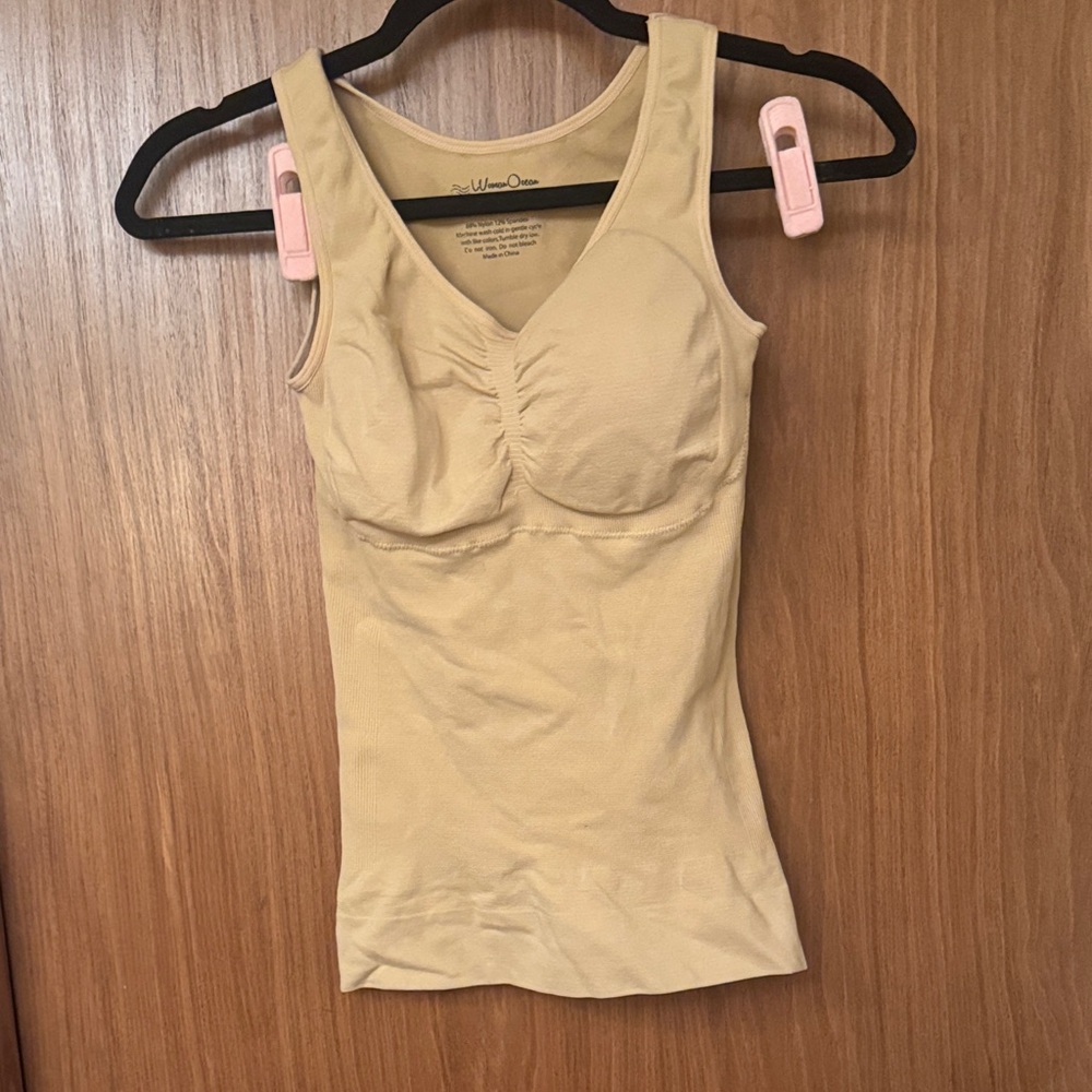 Women's Beige Shapewear Tank Top